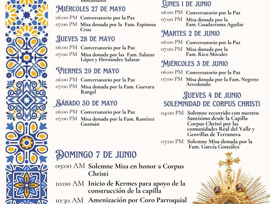 Gran Festividad de Corpus Christi: Programa Completo de Actividades